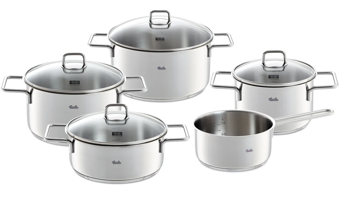 Fissler LumiTherm 5-tlg. Topf-Set mit Glasdeckel