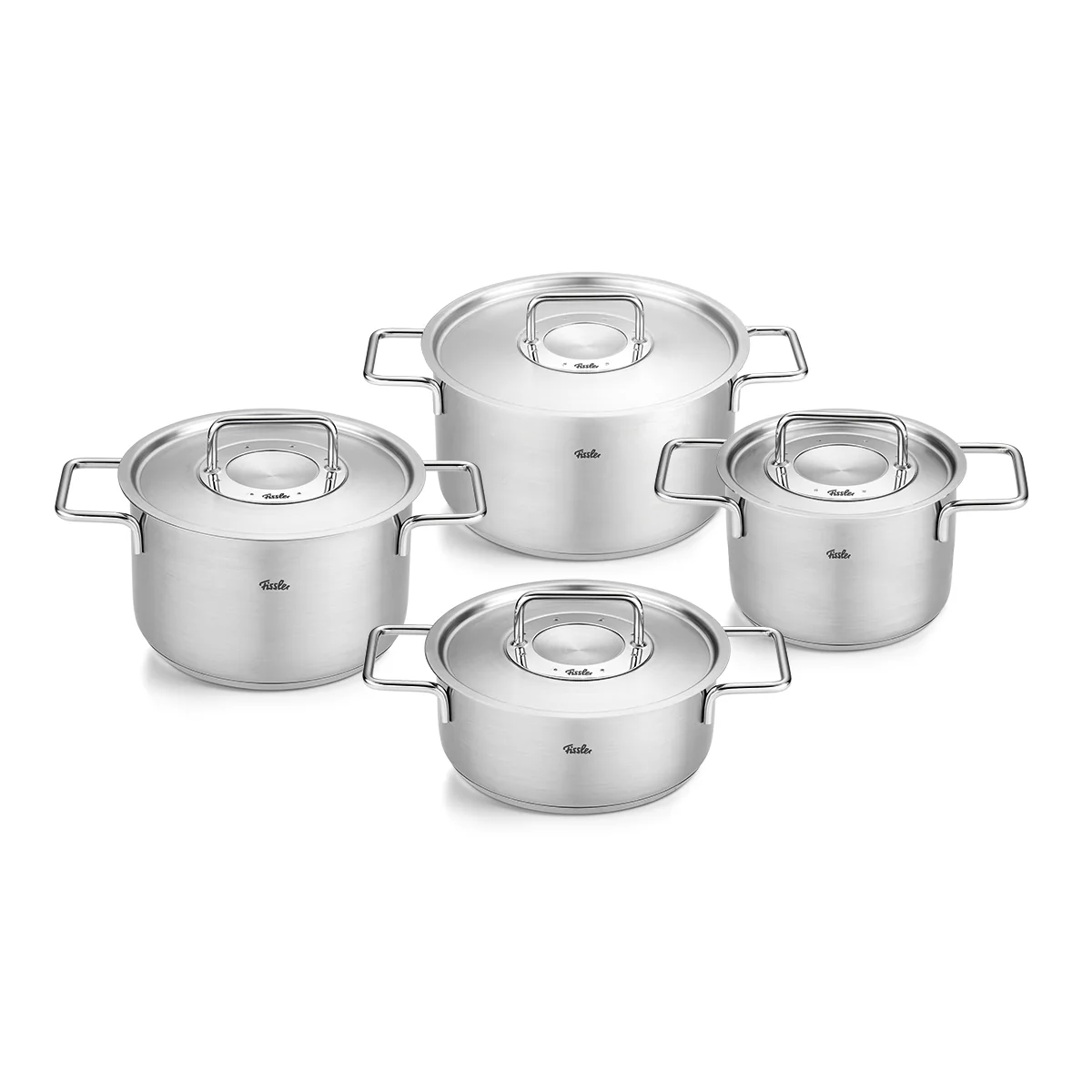 Fissler Pure Collection® 4-tlg. Topf-Set mit Metalldeckel
