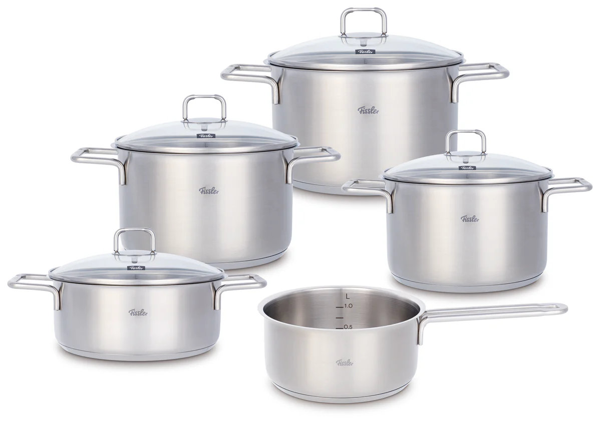 Fissler SatiTherm 5-tlg. Topf-Set mit Glasdeckel