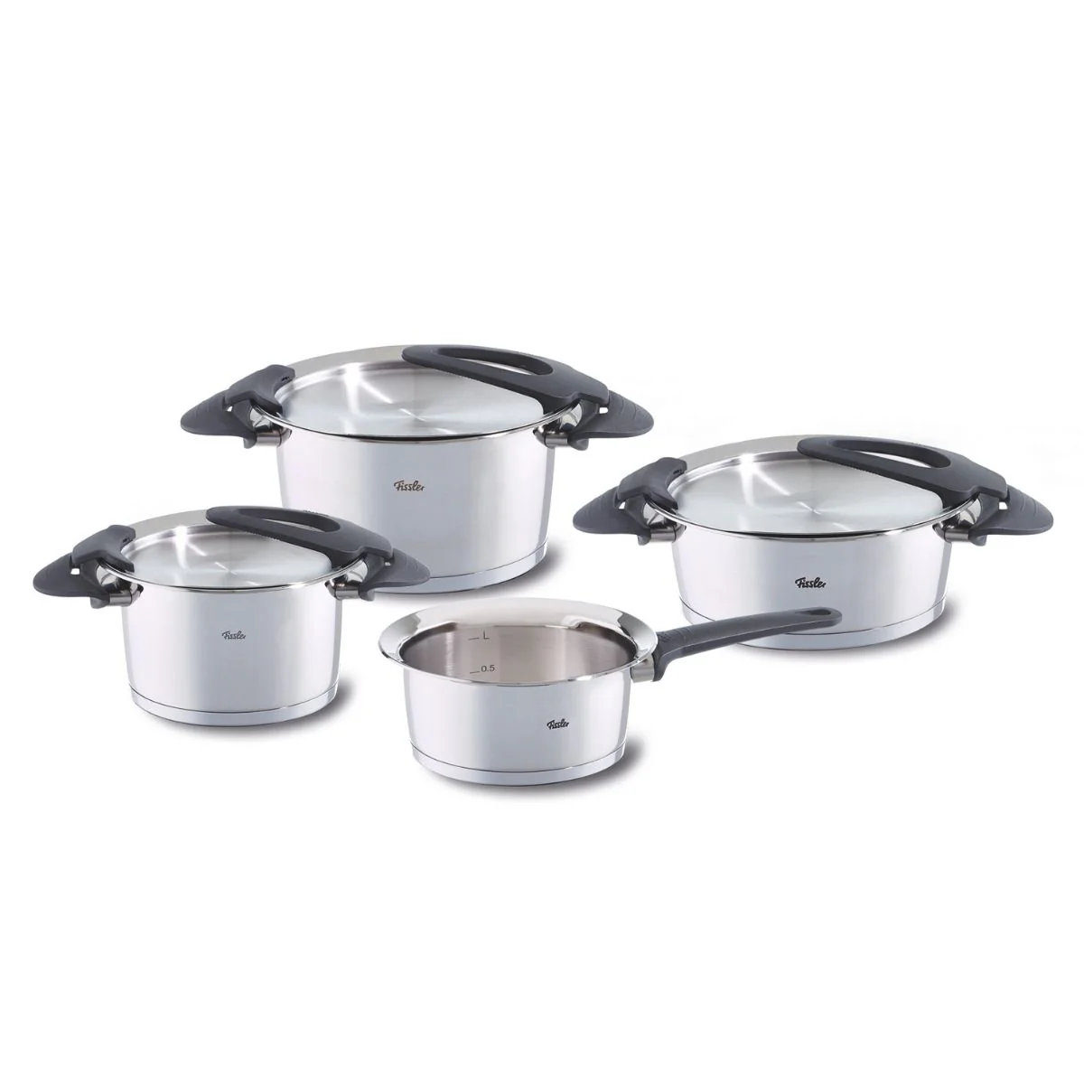 Intensa® 4-tlg. Topf-Set mit Metalldeckel