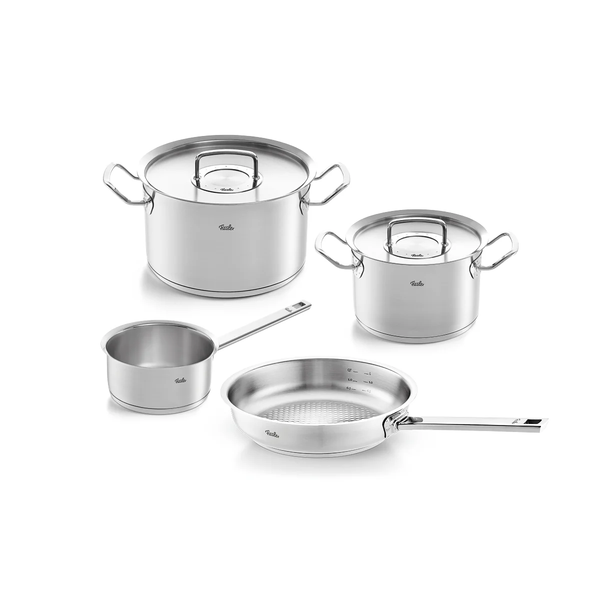 Original-Profi Collection® 4-tlg. Topf-Set mit Metalldeckel
