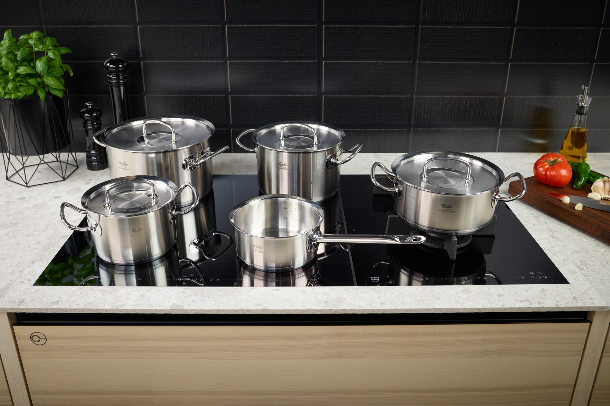Original-Profi Collection® Retro 5-tlg. Topf-Set mit Metalldeckel - Image 2