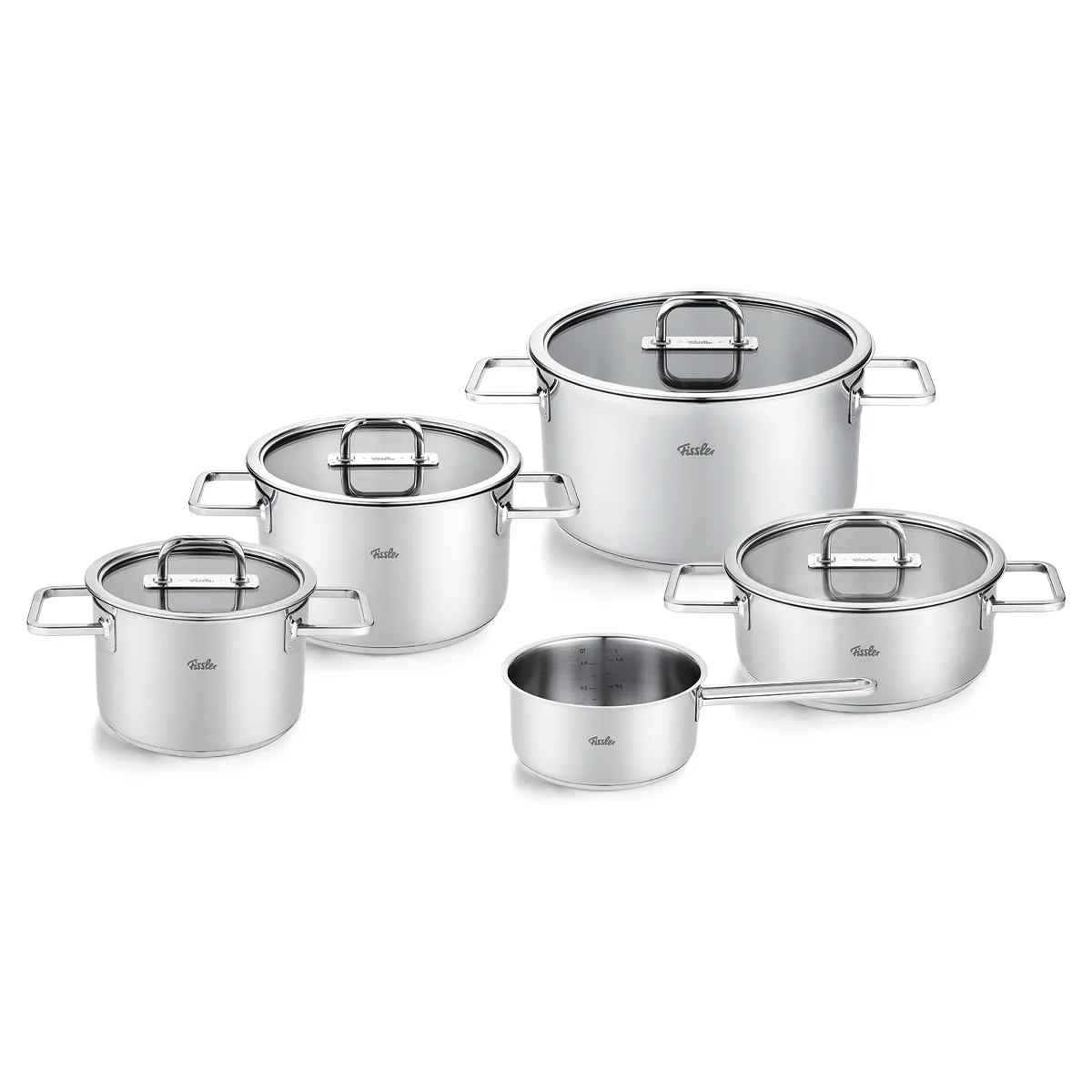 Viseo® Pro 5-tlg. Topf-Set mit Glasdeckel
